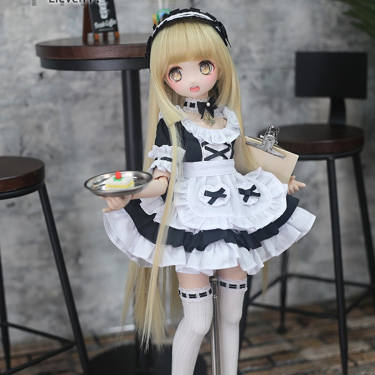 HONEY DOLL / 1/4,MDD,MSD 半袖 ミニスカワンピース メイド服セット 