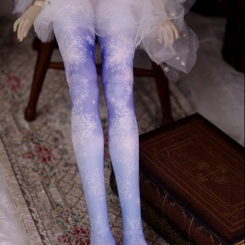 MSD/MDD ニーハイソックス 淡雪 スーパードルフィー 人形靴下 オーダー