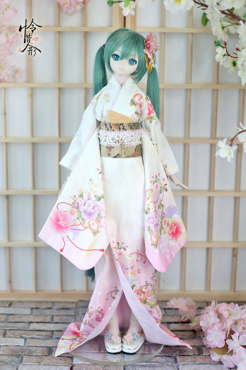 1/3,SD,DD,AS 花宴 振袖 花嫁衣装 セット服 イエローピンク スーパードルフィー 着物 オーダー