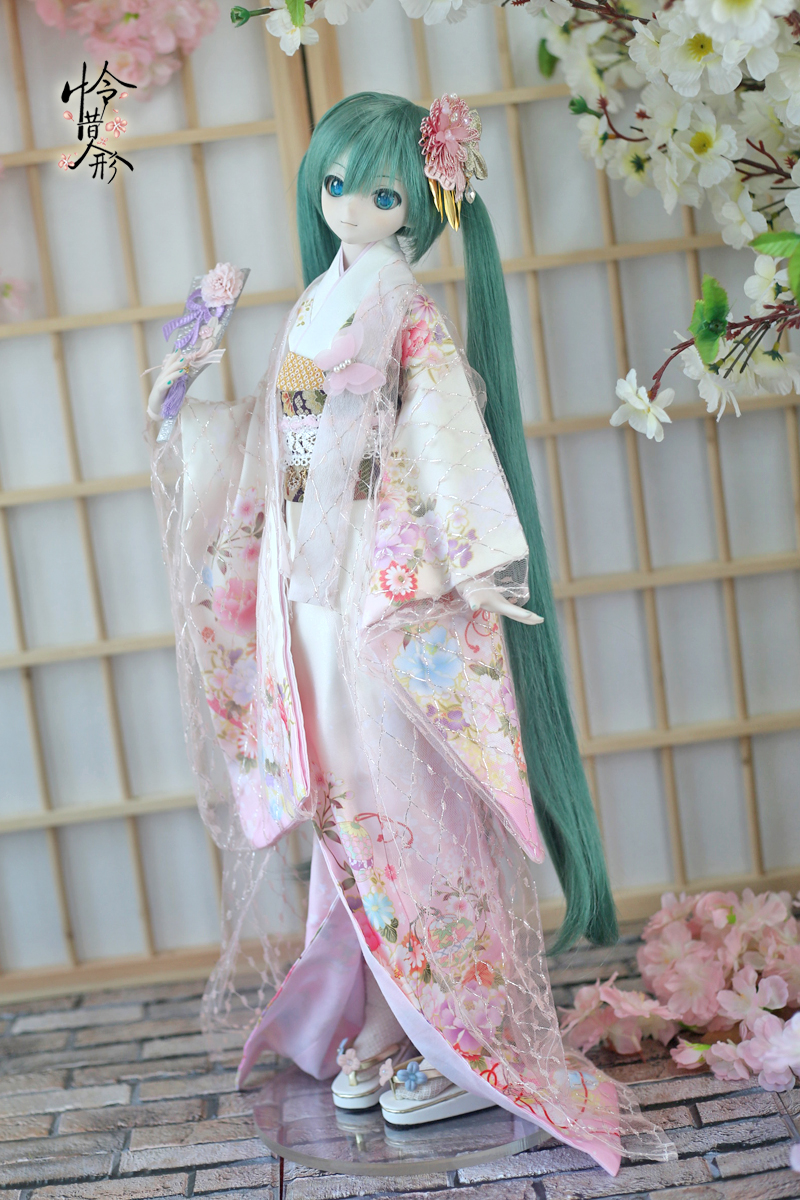 1/3,SD,DD,AS 花宴 振袖 花嫁衣装 セット服 草履付 イエローピンク ドルフィードリーム 着物 オーダー