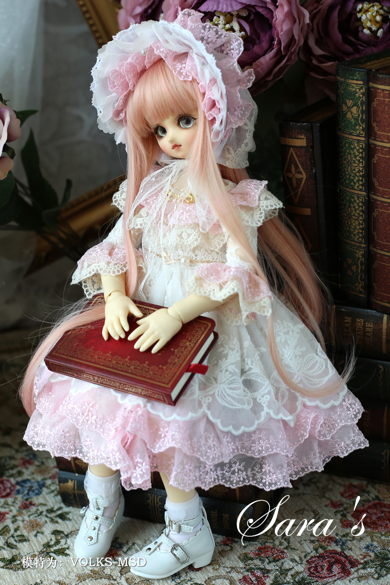 HONEY DOLL / 1/4,MSD,MDD クラシック レースドレスセット ピンク