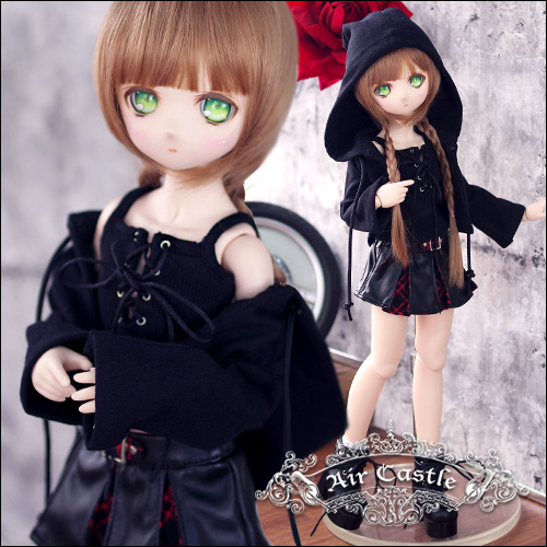 HONEY DOLL / 1/4,MSD,MDD フードパーカートップス スカートセット服