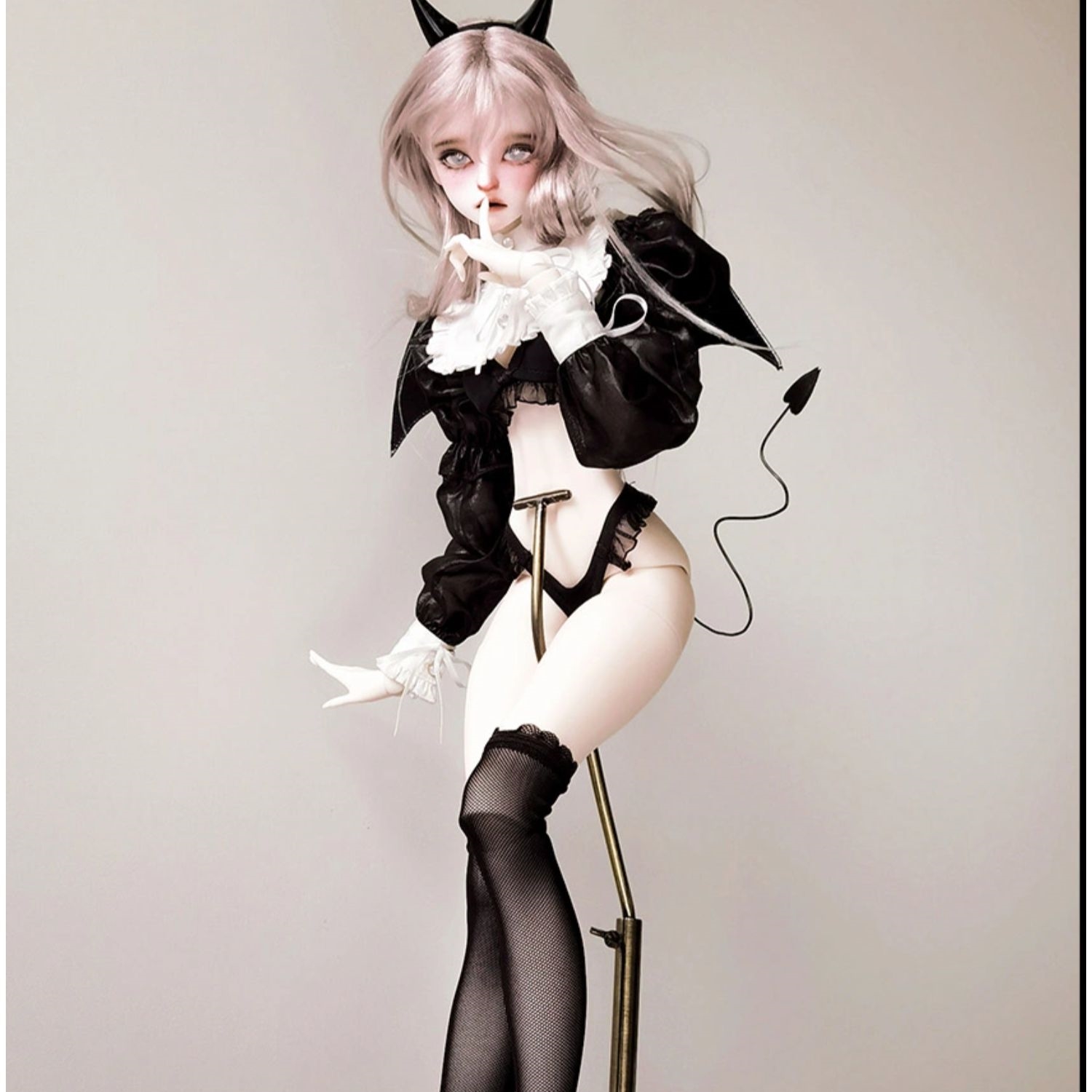 1/3,SD,DD 小悪魔 メイド 黒角 セット衣装 スーパードルフィー ドール服 オーダー