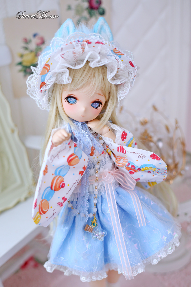 童話風ドレスセット 服 青 MDD MSD DD-