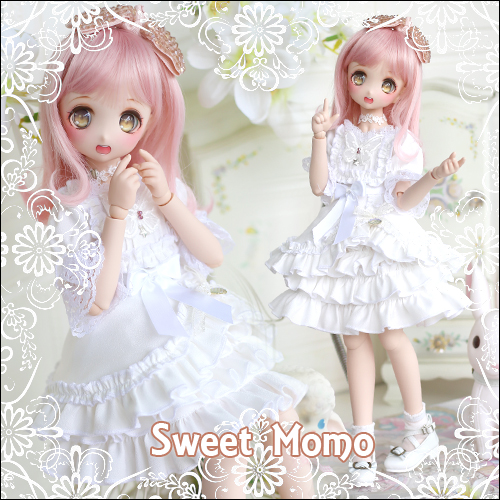 HONEY DOLL / 1/4,MSD,MDD ホワイトリトルプリンセス ミニドレス