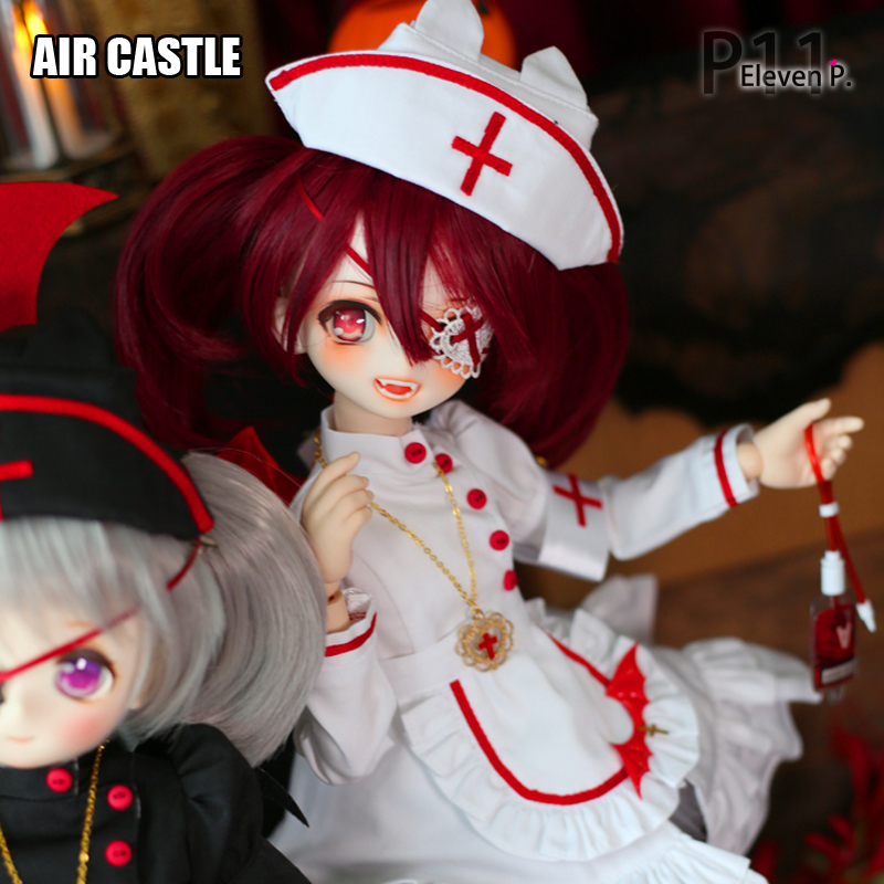 1/4,MDD コスプレ ナース 看護師 セット服 白 ドルフィードリーム 人形 衣装 オーダー