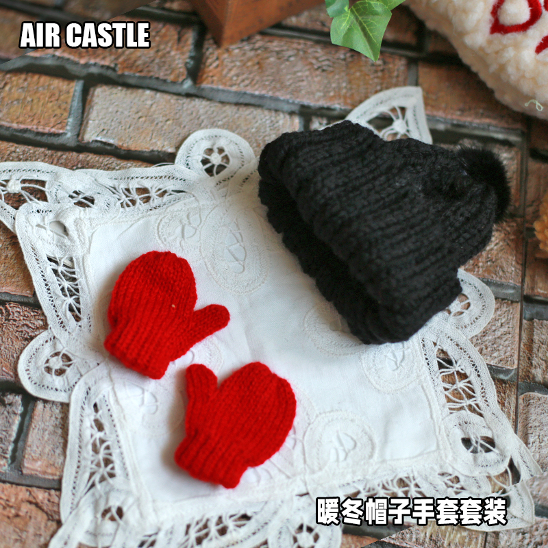 1/3,SD,DD 黒ニット帽 手袋 セットドルフィードリーム 人形用 ドール服