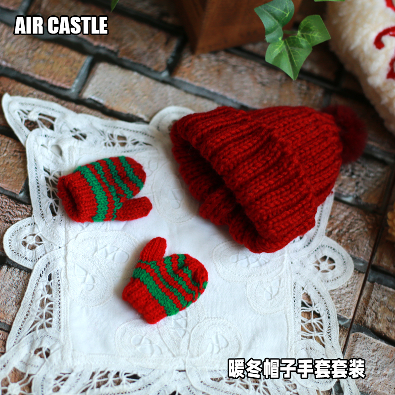 1/3,SD,DD 赤ニット帽 手袋 セットドルフィードリーム 人形用 ドール服